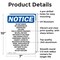 Signmission Do Not Knock No Uninvited Or Unexpected, 7 in W x Rectangle, Aluminum OS-2PACK-NS-A-710-V-11287 - alternate 7
